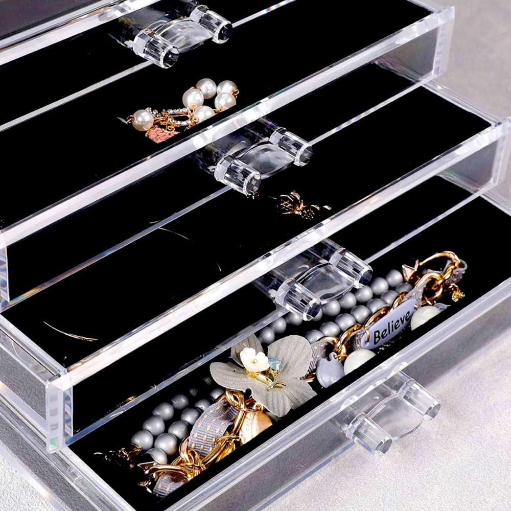 Beautiful! CLEAR Jewelry Box 💎